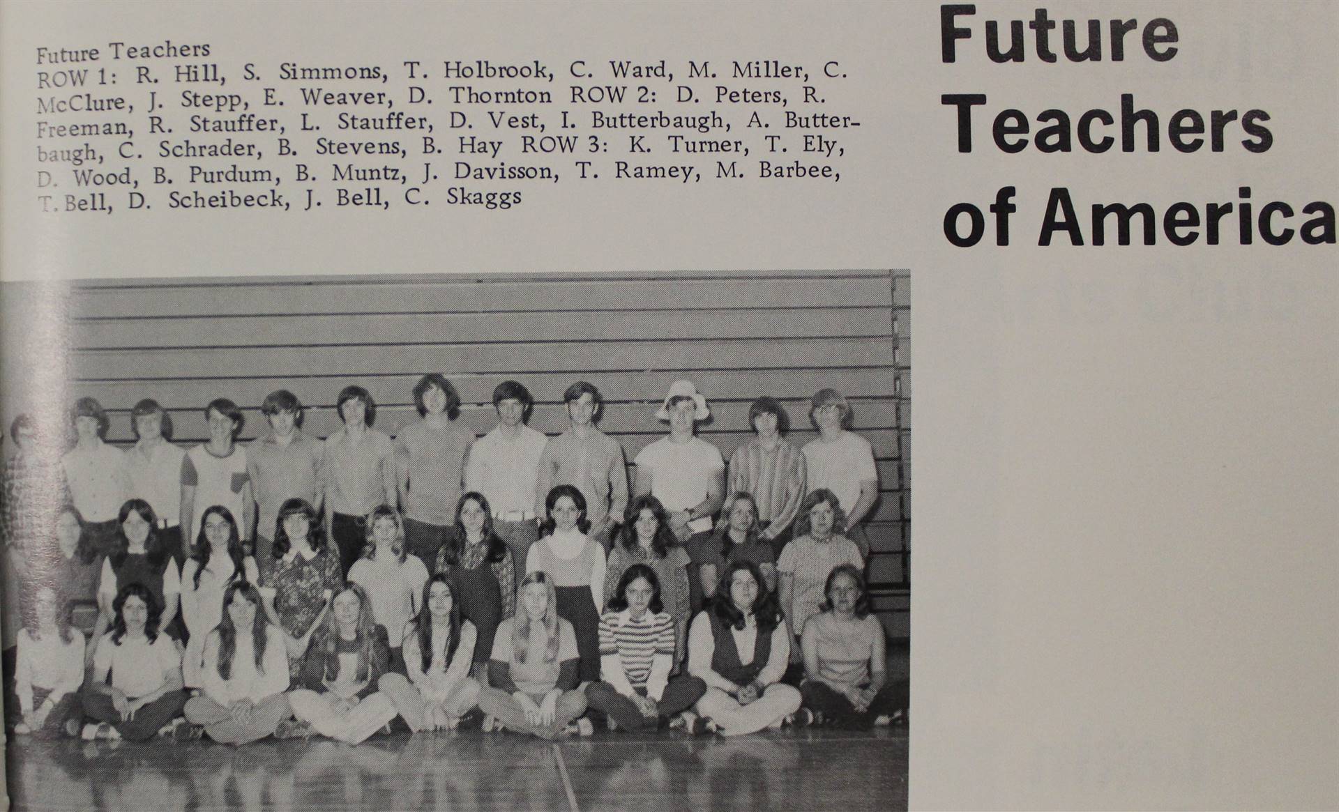 1973 Future Teachers of America