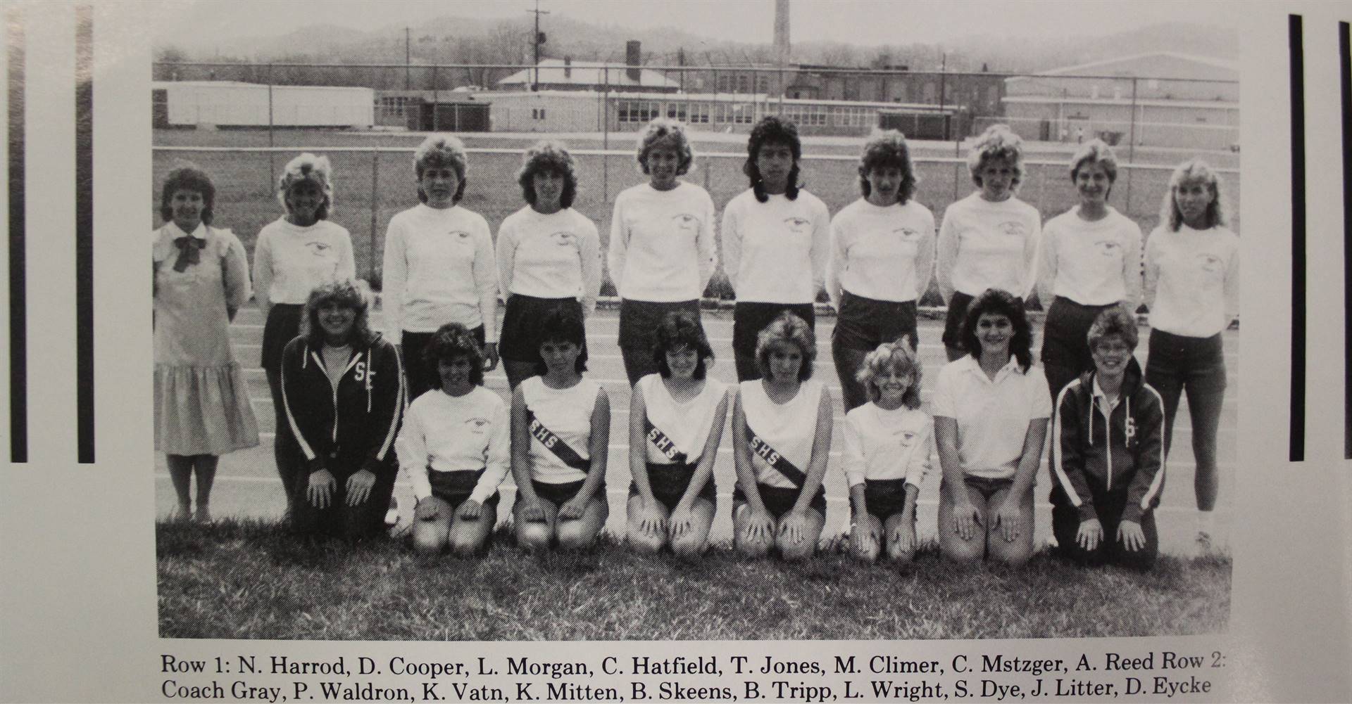 1986 Girls Varsity Team